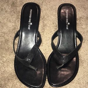 Montego Bay Club sparkly sandal/wedges size 12